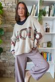 Big Softie Amour Slouch Knit Jumper Oatmeal Marl